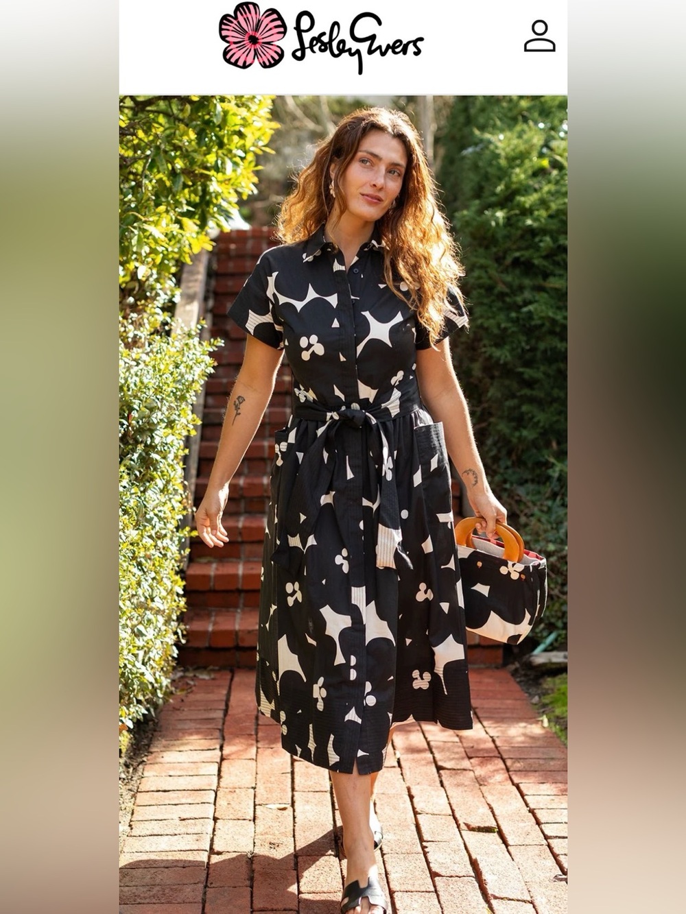 Lesley Evers Heidi Dress jumbo blooms XL